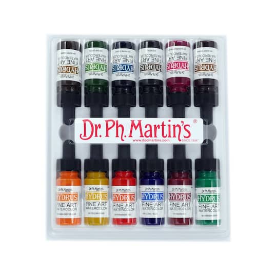 Dr. Ph. Martin&#x27;s&#xAE; Hydrus&#x2122; Fine Art Watercolor Set #2, 0.5oz.
